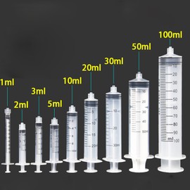 2 Set Syringe with Luer Lock 14Ga 4inch Needles for Oil Injector, Glue Dispensing Applicator, Scientific Labs, Watering, Refilling, Filtration (30ML)