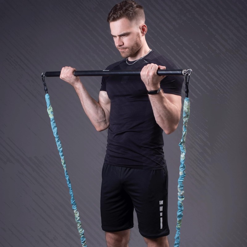 GEKU FIT Resistance Bands Bar Accessories, Fitness Handles, Detachable Workout