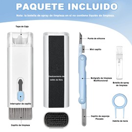 7 en 1 Kit de Limpiador Cepillo para Airpods, bolígrafo Cepillo de Limpieza Portátil Multifunción para Teclados, para Teclados,Audífonos Inalámbricos,PC,Pantalla del Celular,PC,Pantalla del Celular.