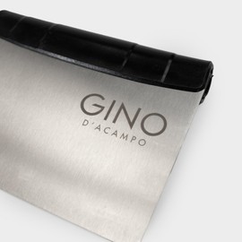Gino D'Acampo Premium Stainless Steel Dough Scraper Set - Multi-Functional Baking Tools for Bread, Pastry, and Pizza Making - with Measuring Guide and Ergonomic Grip