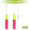 Crochet Hooks for Hair, 4 Pcs Latch Hook Crochet Needle