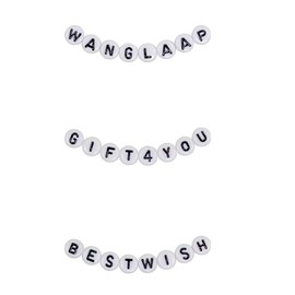 100 Pieces Letter Beads - 4x7mm A-Z White Round Letter Beads for Bracelets - Beads for Jewelry Making - Bracelet for Keychain Making, Ideal for Necklace Bracelet Pens and DIY Crafts