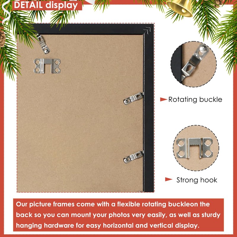 DUENPY 16x38 Collage Picture Frame 4x6 Collage Frame Displays twenty