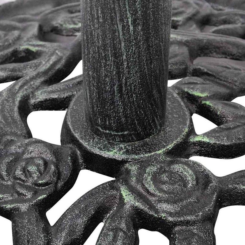 vidaXL 26.5lb Round Umbrella Base for Outdoor, Deck, Patio Parasol
