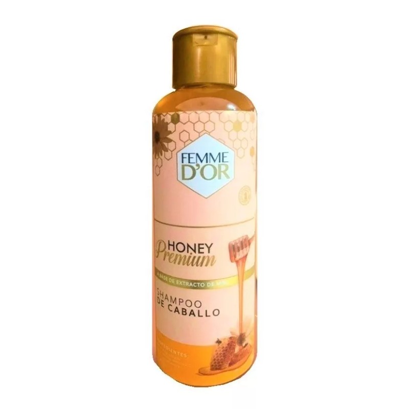 Femme D'or Shampoo Restaurador Con Keratina + Miel, Colágeno Y