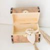 6 inch Wooden Treasure Chest Box, Pack of 2 Wooden
