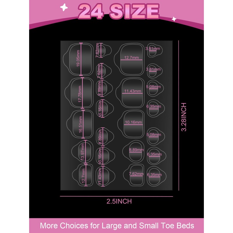 336PCS Nail Adhesive Tabs for Toe, EBANKU Waterproof Breathable Toenail