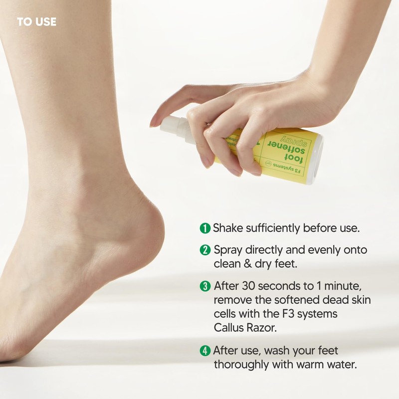 F3 systems, Foot Softener Spray,