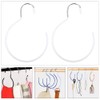 3 PCS Belt Rings Tie Holder Circle Shape Clothes Hanger