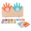 WOONEKY 1 Set Educational Finger Counting Blocks Montessori Math Manipulatives