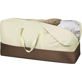 177 Gallon Extra Large 420D Waterproof Garden Cushion Storage Bag 68" Patio Outdoor Cushion Furniture Storage Bag with Handles and Protective Zippered 68" L x 20" H x 30" W V8