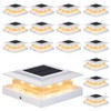 Post Cap Lights 16pack, 4x4 Deck Fence Post Solar Lights