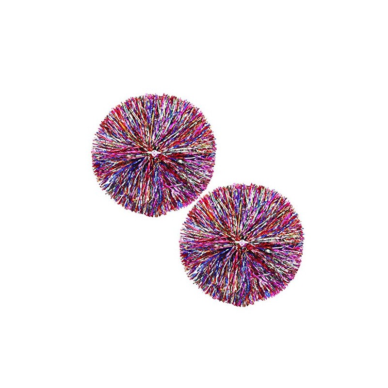 Fancy Pumpkin 1 Pair 11.81 Inch Team Sport Cheerleading Poms,