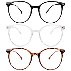 AXERHK Blaulichtfilter Brille, Brille Blaulichtfilter, 3 Stück Leichtes Gewicht Blaulicht Brille, Bildschirmbrille, Blaulichtfilter Brille Herren Damen Verringerung Der Augenbelastung