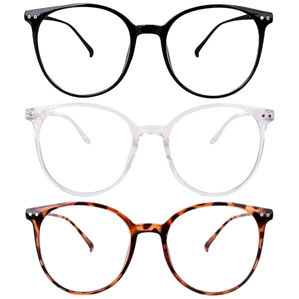 AXERHK Blaulichtfilter Brille, Brille Blaulichtfilter, 3 Stück Leichtes Gewicht Blaulicht