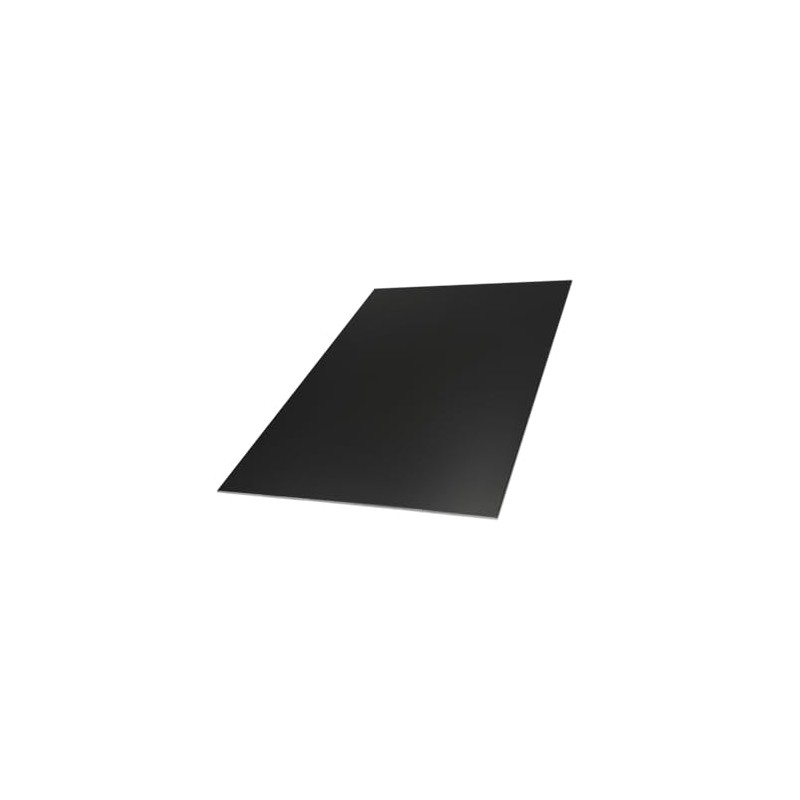 Aluminium sheet strips, black, aluminium Ral 9005 deep black, 1.0