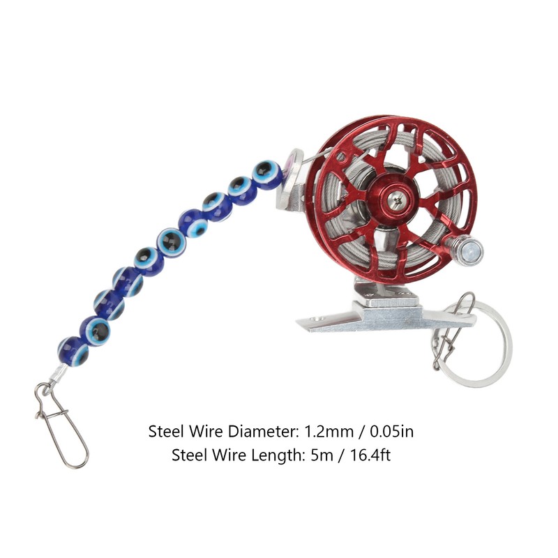 Fish Stringer Live Fish Lock with Reel Float Steel Wire