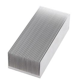 Xnrtop Aluminum Heat Radiator Heatsink Cooling Fan 150x69x37 mm Silver Tone