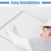 Tondiamo 24 Pcs White Drop Ceiling Tile Smooth PVC Ceiling