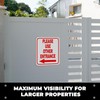 Please Use Other Entrance Left Arrow Aluminum Composite Outdoor Sign