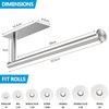Gewtur Kitchen Roll Holder, Kitchen Roll Holder No Drilling, Kitchen