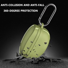 SKPY - Funda protectora anticaída de fibra de carbono compatible con Sony WF-1000XM5, TPU suave con herramientas de limpieza de mosquetón para niños, niñas, mujeres, hombres y adolescentes