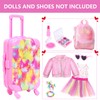 BDDOLL American 18 Inch Doll Clothes and Accessories with Travel