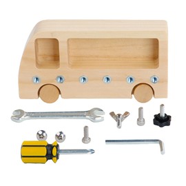 SM SunniMix Wooden Screw Driver Board for Kids,Screw Sorter Game Basic Skills Educational Learning Toys,Toys for Children Over 3 Years Old Kids