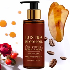 Glow Remedy Oil Skin Tightening and Lifts Sagging Skin - Magic Oil for Sagging Skin with Gua Sha Tool - Hydrating Tightening Luxury Lotion for Everyone After Shower with Caffeine & Rosehip