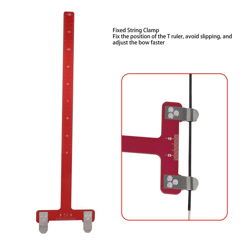 Dilwe Archery Bow Square, Portable T-shaped Stainless Steel Bow String