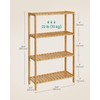 SONGMICS Bamboo Storage Shelf, 3-Tier Shelving Unit, Multifunctional, in The