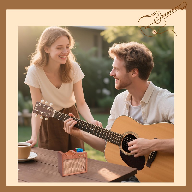 Guitar Neck Rest - CoolGift Mart Amp-Styled Solid Wood Guitar