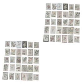 TEHAUX 240sheets Retro Stamp Stickers for Decor Vintage Postage Decals Plant Designs Easy to Peel and Stick Scrapbooking Materials for Journals and Boys and Girls Crafts