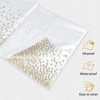 PLULON 2Pcs White Gold Dot Tablecloth White and Gold Table