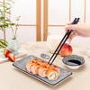 Pumtus 8 Pcs Sushi Plate Set, Ceramic Sushi Serving Set
