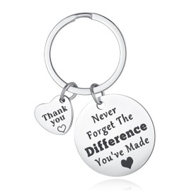 XIANNVXI Thank You Keyring Thank You Gifts for Men Thank You Gifts for Women Appreciation Keyrings Appreciation Gifts Thank You keychain