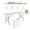 Red Mountain Valley 6 FT Portable HDPE Folding Table with