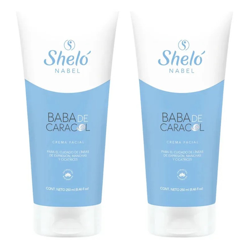 Sheló Nabel Crema Facial con Baba de Caracol, Reduce Cicatrices,