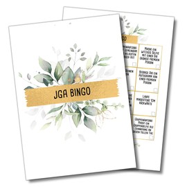 Fotospiel JGA Bingo by snaPmee - Game Stag Night Women and Men - 16 Tasks on 20 Cards (A6)
