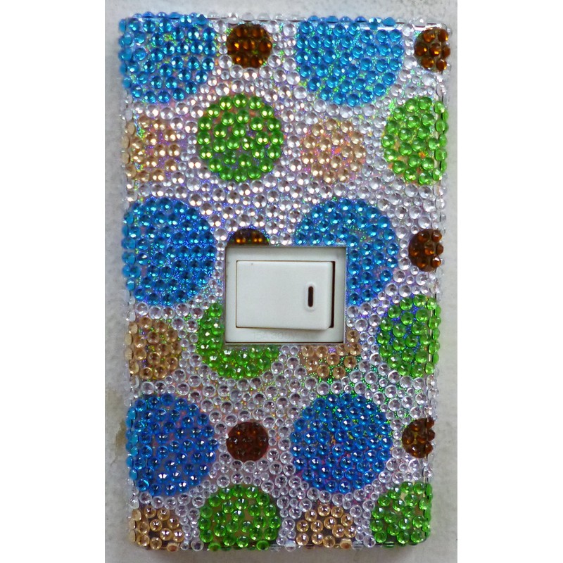 Decoration Switch Cover Rhinestone Wind Heart A 2 Mouth