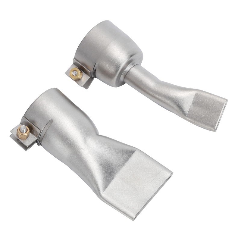 2Pcs Welding Gun Flat Nozzle 20mm Small+40mm Large Tip for