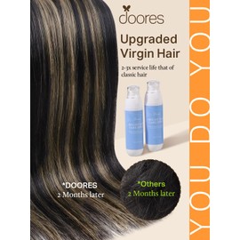 DOORES Human Hair Extensions Tape in, Balayage Natural Black to Light Blonde 22 Inch 100g 40pcs, Tape in Hair Extensions Remy Hair Extensions Straight Hair