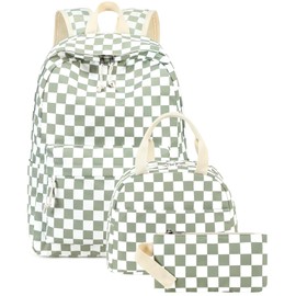 LEDAOU Backpack for Girls School Bag Kids Bookbag Teen Backpack Set Daypack with Lunch Bag and Pencil Case