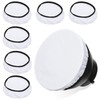 6Pcs White Nylon Diffuser Lamp Sock, Soft Elastic Light Cover