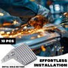 Shimeyao 10 Pcs Metal Steel Plate Gussets 3" x 3"