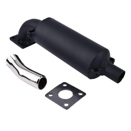 DVPARTS Muffler 15262-12110 and exhaust pipe 66711-54110 W/Gasket Compatible With Kubota B4200D B5100E B5100D Cub Cadet 782D 882 1512 1572 1772 1782 2182