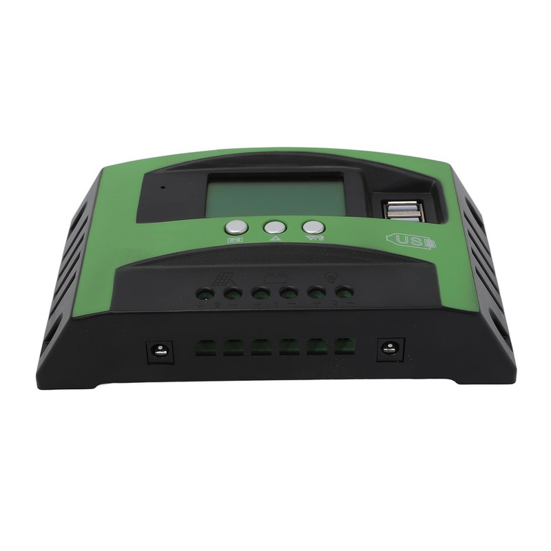 MPPT Solar Panel Controller with Dual USB Ports LCD Display