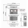 Brass Tub Plug, Pop Up Drain Fits Most Tub Kits