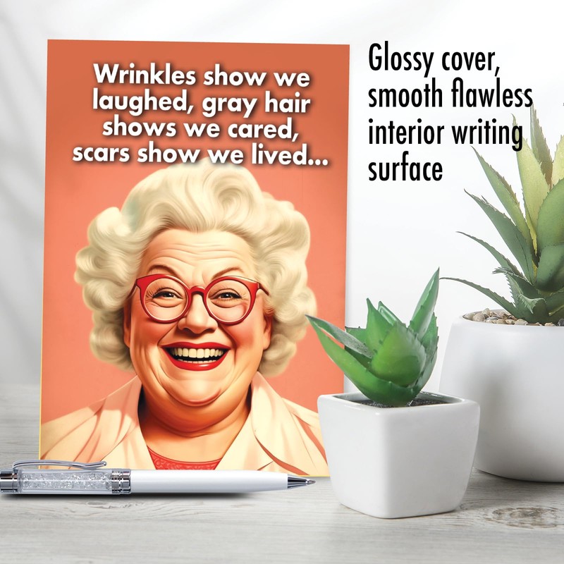 NobleWorks Funny Birthday Greeting Card with 5 x 7 Inch