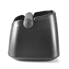 ANCLLO Coffee Knock Box, Espresso Knock Box with Removable Rubber Knock Bar and Non-Slip Base Black